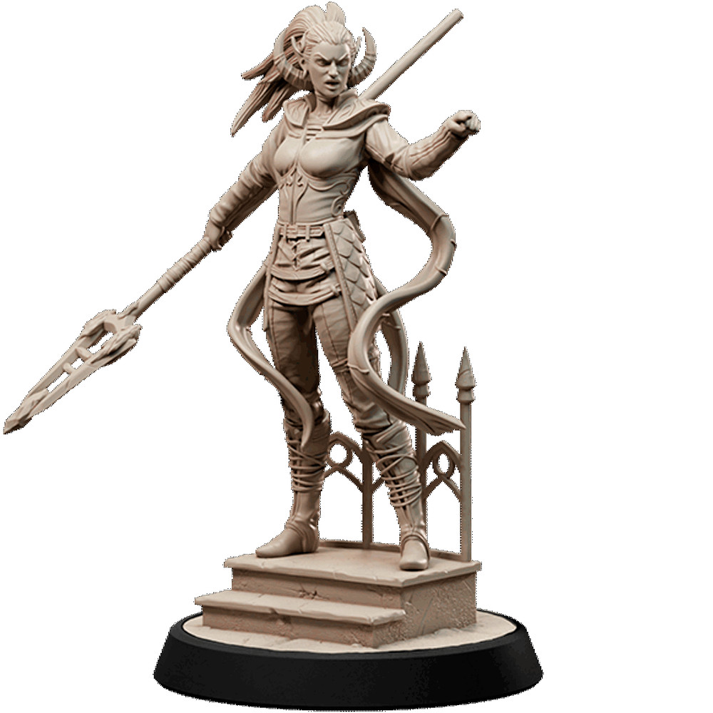 D&D Cormah Spear Mini 32mm Scale TTRPG