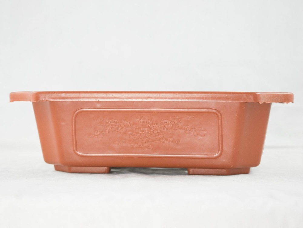 2 Rectangular Plastic Bonsai Training Pot, Succulent Planter 9.25"x 6.5"x 2.75"