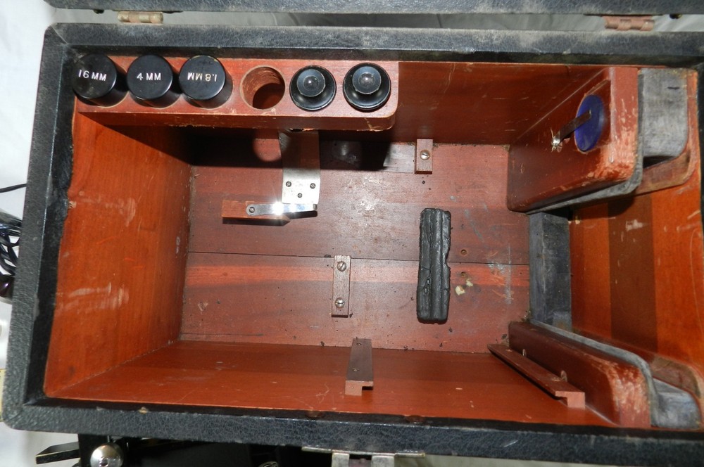 Vintage Spencer Binocular Microscope with 2 sets Occular lenses + 3 Objective +