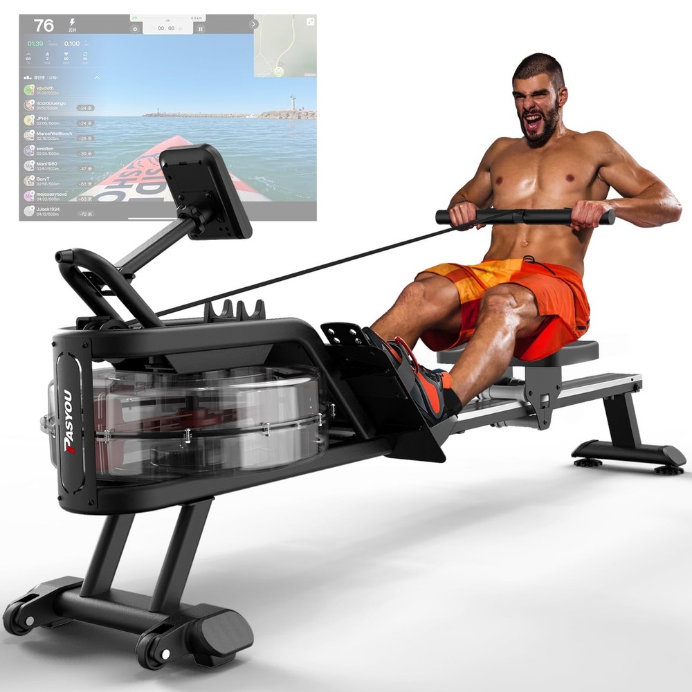 Water Rowing Machine Foldable Rowing Machine for Home,350LB Weight Capacity