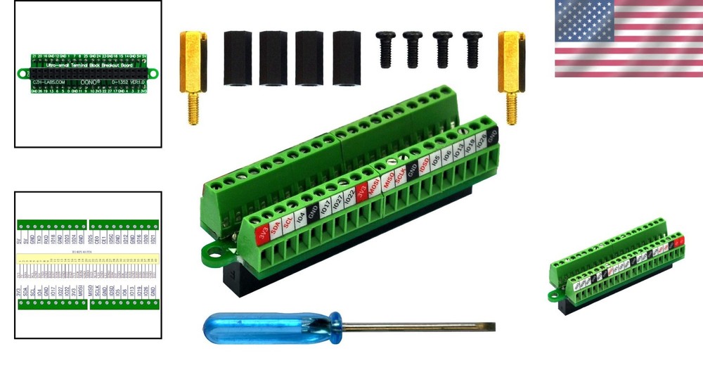 Raspberry Pi GPIO Breakout Module - 2.54mm Pitch, Durable Materials