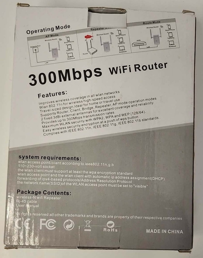 DHMXDC 300mbps WIFI Router Extender