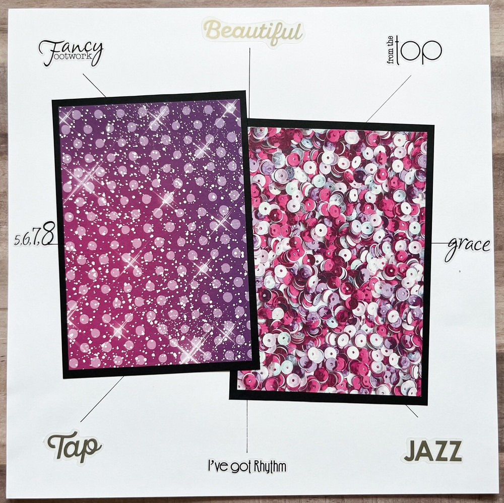 Dance Scrapbook Layout, Dance Scrapbook Pages, Dance Premade Pages