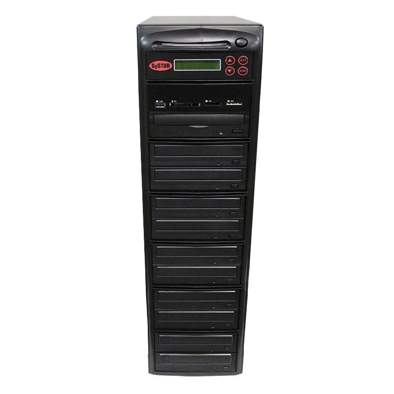 SySTOR 1-10 USB/SD/CF/MS/MMC Multi Media Flash Backup CD DVD Blu-ray Duplicator