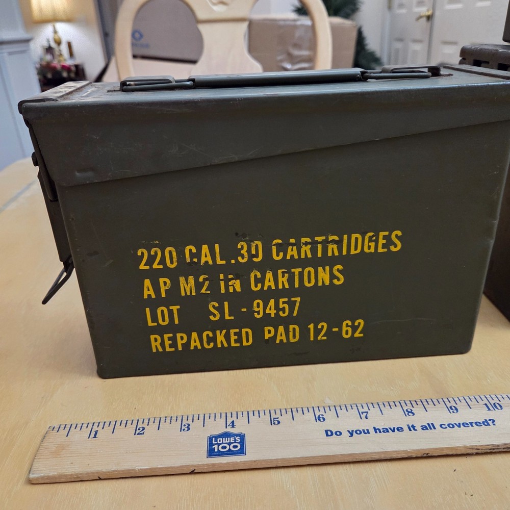 4 Steel Ammo Cans, 2 sizes