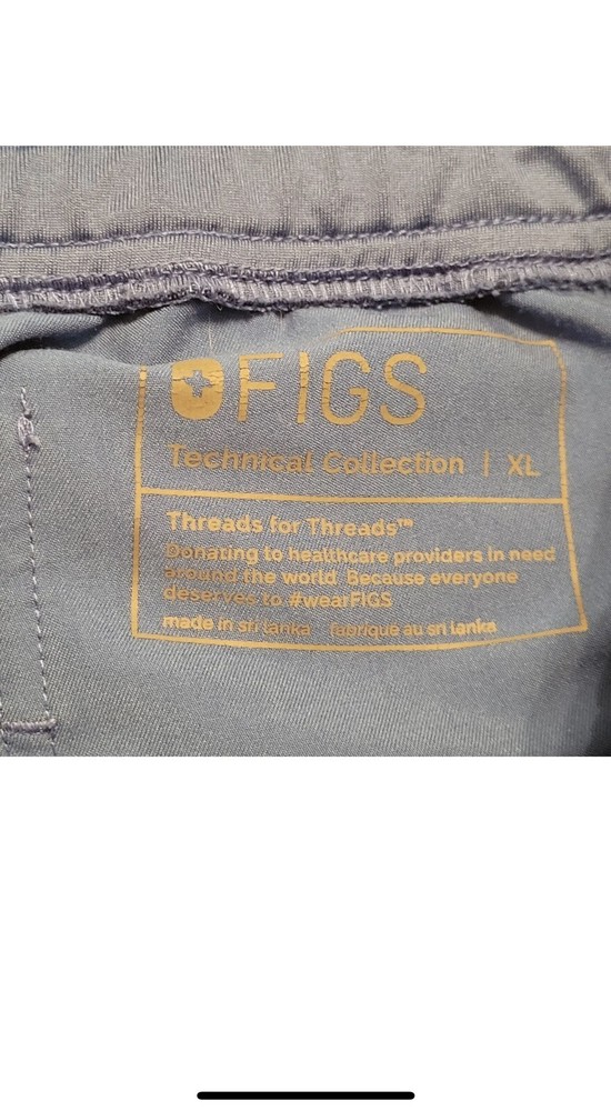 FIGS Technical Collection royal blue Set ~ Top & Pants ~ XL