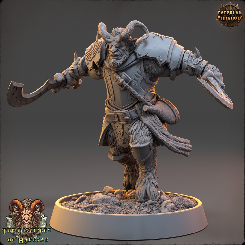Tiefling Warrior Ivanor | DayBreak Miniatures |