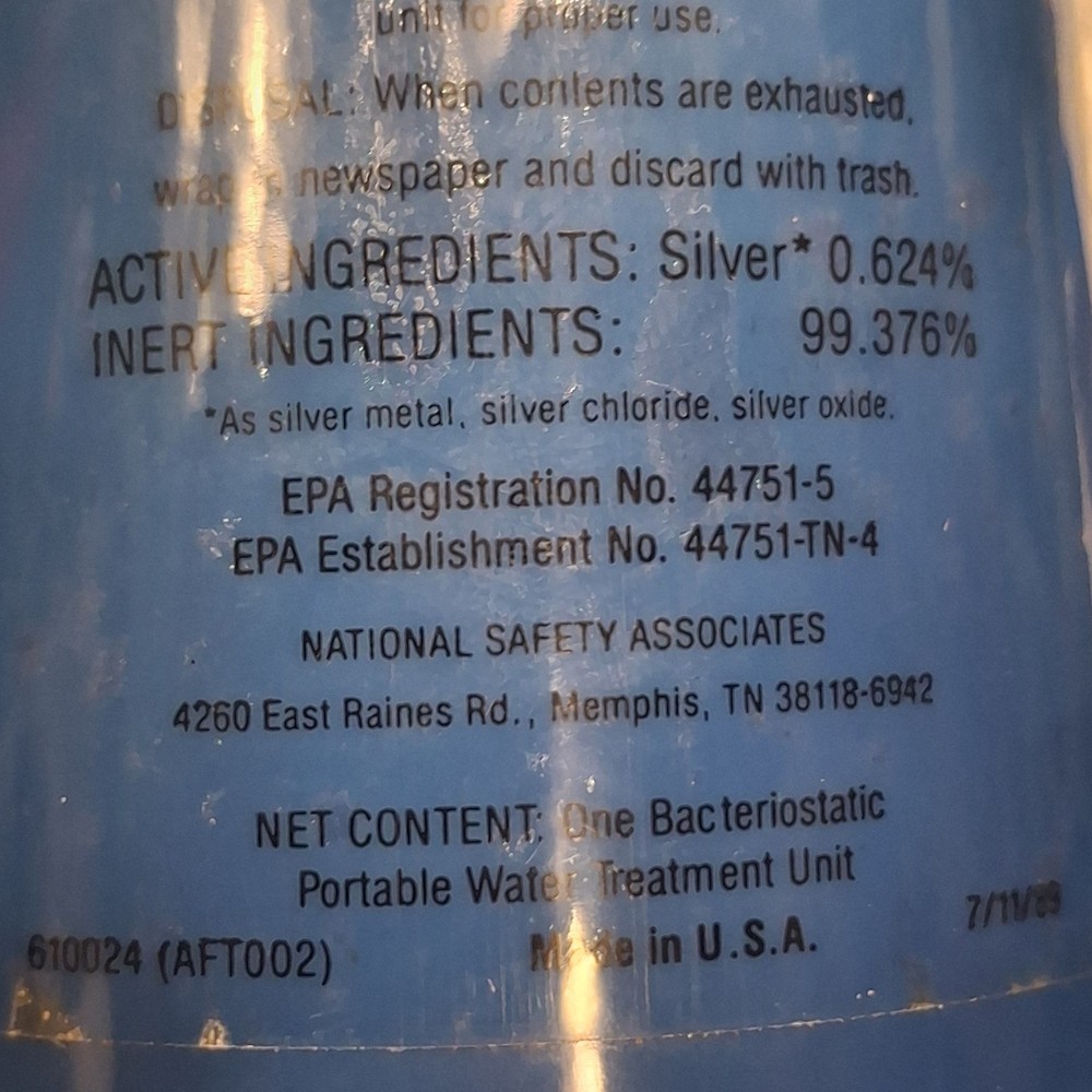 NSA 10P Portable Bacteria Water Treatment Unit