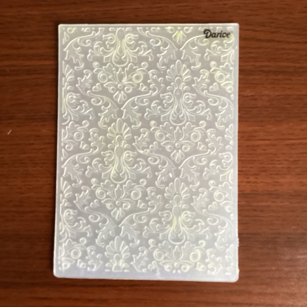 6 Darice Embossing Folders use with Cuttlebug paper craft card making