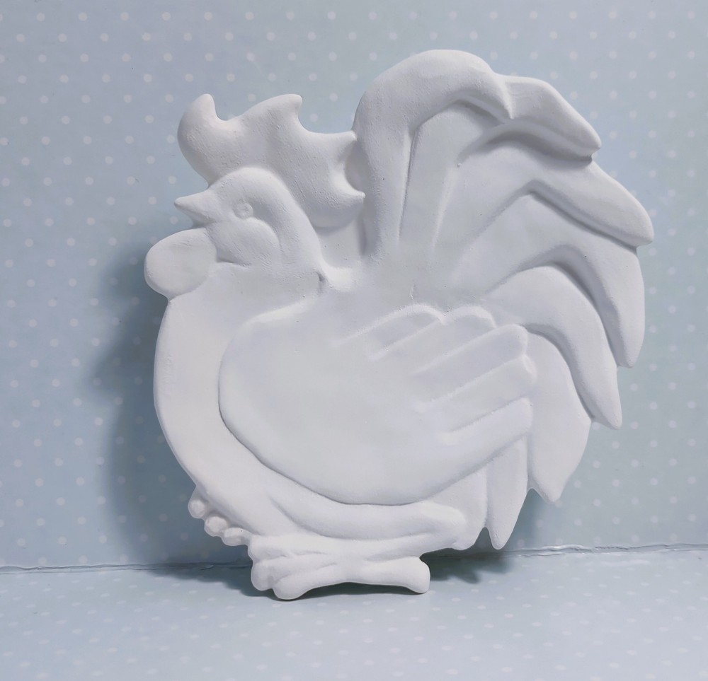 Rooster ~ Ceramic Bisque Ready to Paint