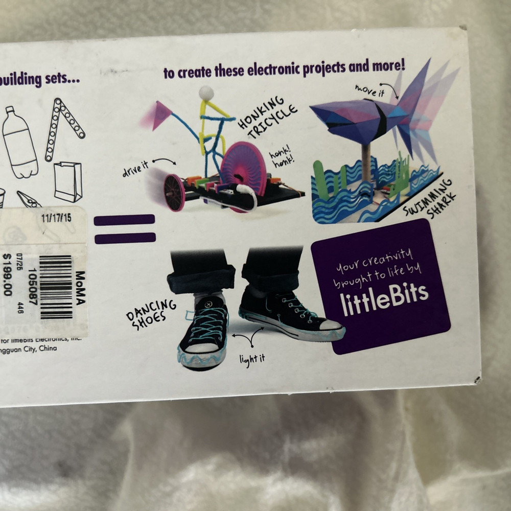 New Little Bits Electronic Deluxe Kit 18-Bit Modules Sealed