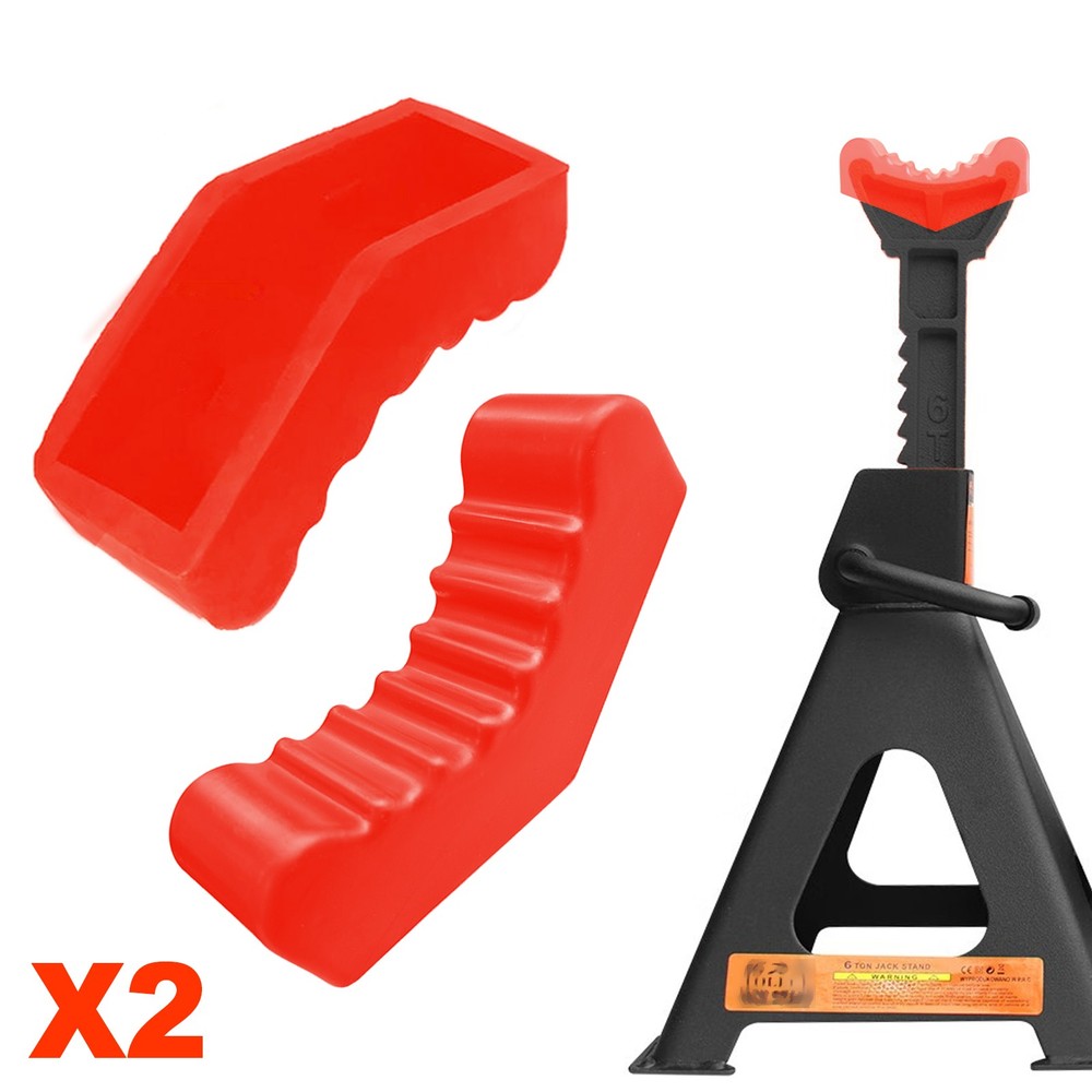 6Ton Rubber Axle Jack Pad Jacking Stand Pad Adapter Frame Protector Rail Lifting