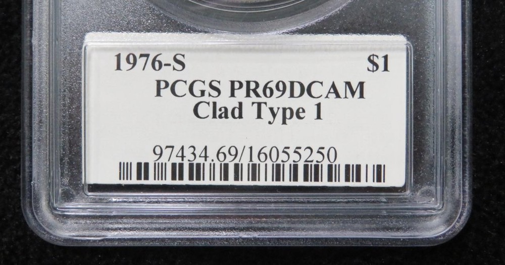 1976-S Eisenhower Dollar PCGS Graded PR69DCAM *CLAD* Type 1