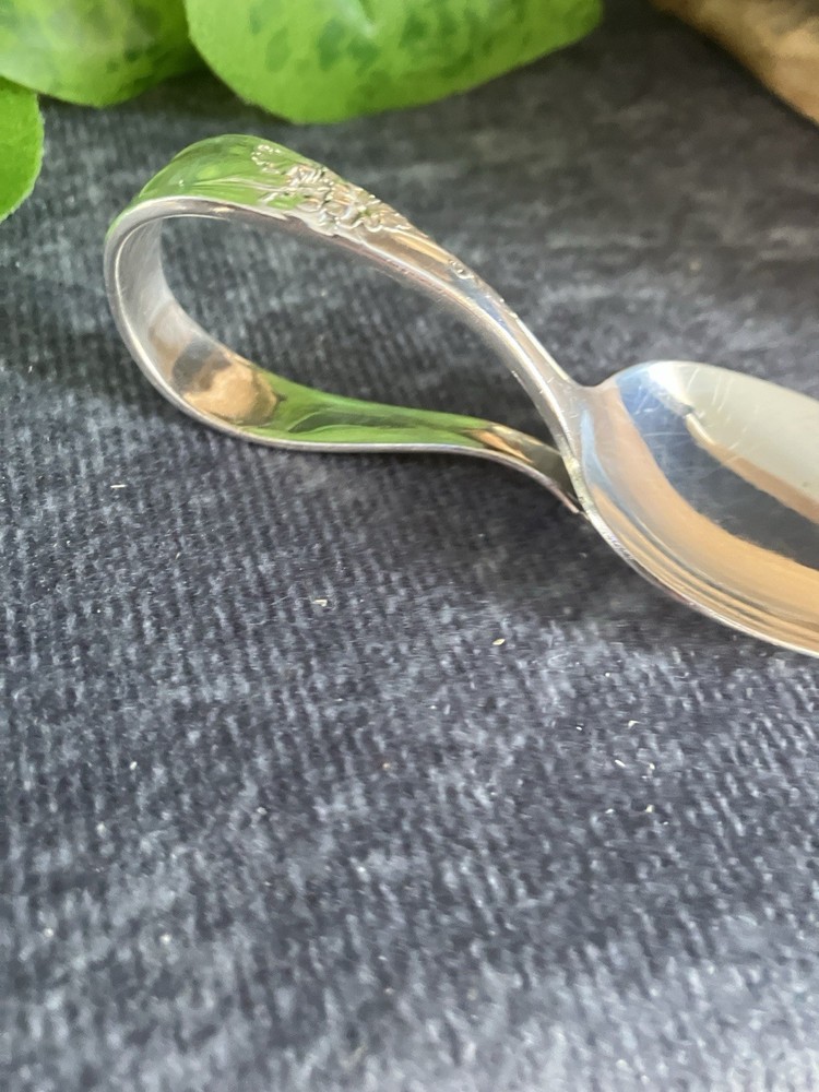 Vintage Silver Plate Baby's Spoon, Community
