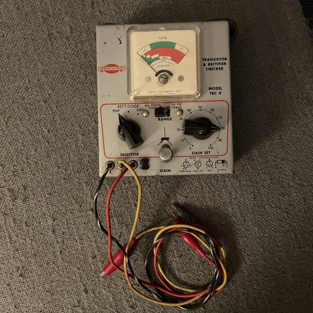 Sencore Model # TRC-4 Transistor + Rectifier Checker sold as-is