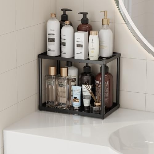 2 Tier Bathroom Counter Organizer, Rectangular Vanity Standard Version