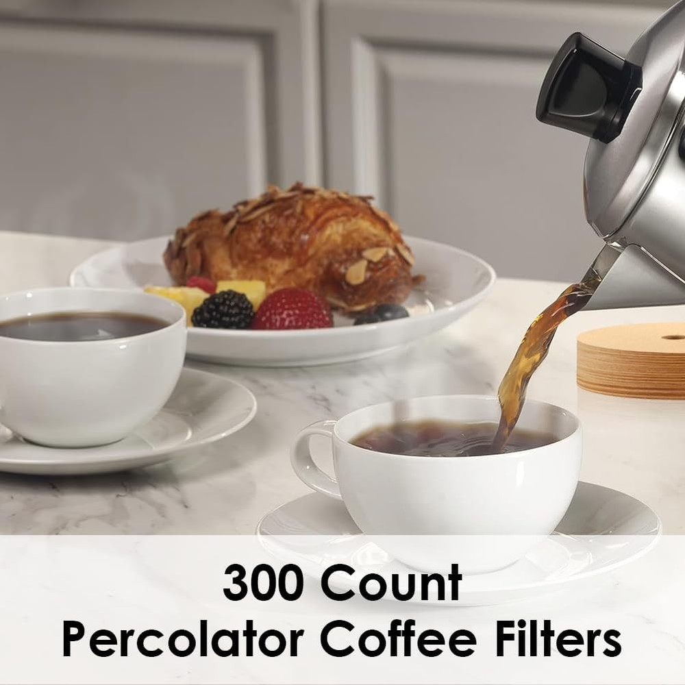 Mimore Percolator Coffee Filters - 300PCS 3.75in Disc for...