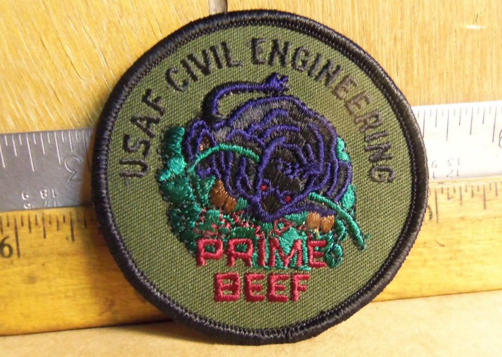 US Air Force – Civil Engineering – Prime Beef – Embroidered Patch