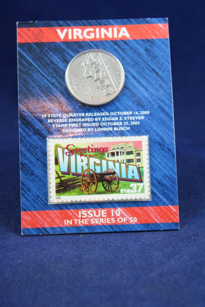 2000 STATE QUARTER and Stamp Set