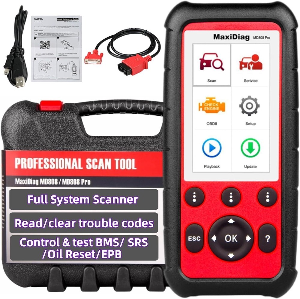2025 Autel MaxiDiag MD808 Pro Automatic Diagnostic Scanner Tool OBD2 Code Reader