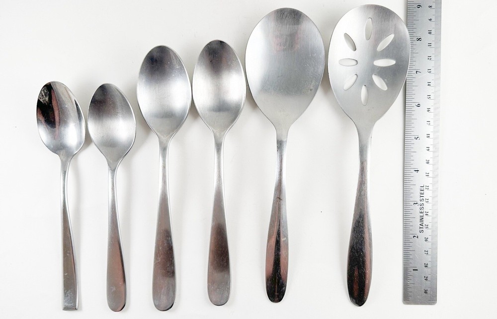 Vintage Cambridge Stainless Flatware Serving 6 Pieces Spoons Various Designs