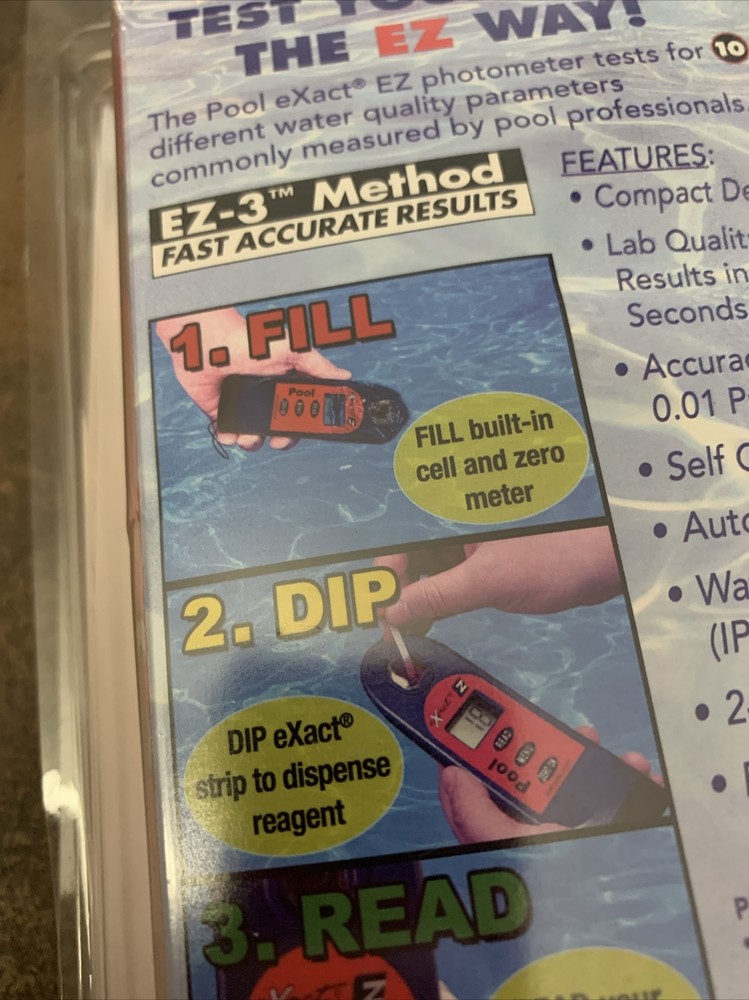 Pool Exact Z - Digital Water Testing 486201 Pool Test Kit