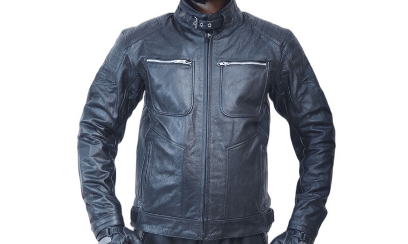 Leather Motorcycle Jackets PREMIUM NORDMEN BLACK