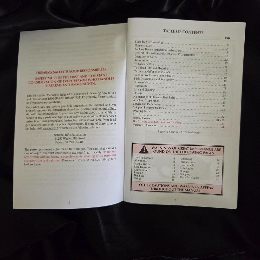 Ruger American Rifle Owners Manual