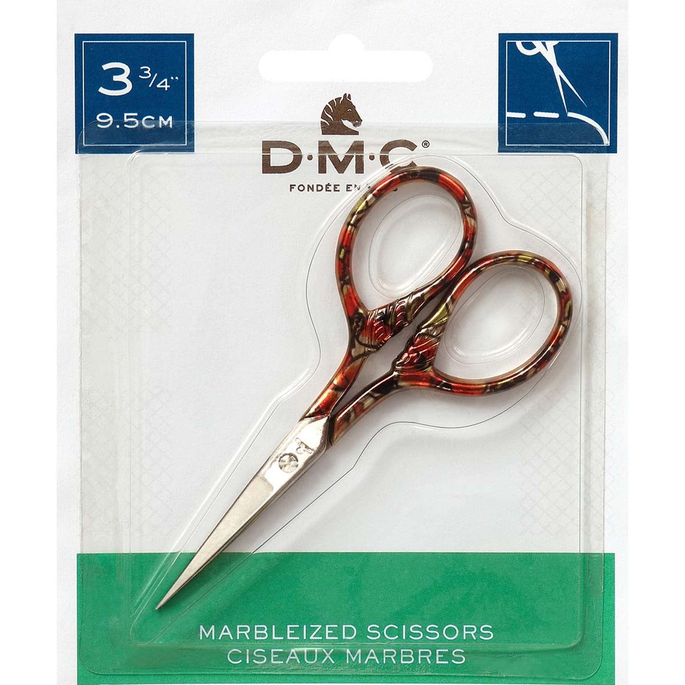DMC® Marbleized Scissors-Golden C Accessory