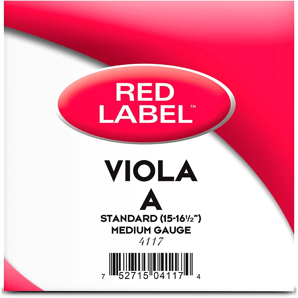 Super Sensitive Red Label Series Viola A String 15 to 16-1/2 in., Medium