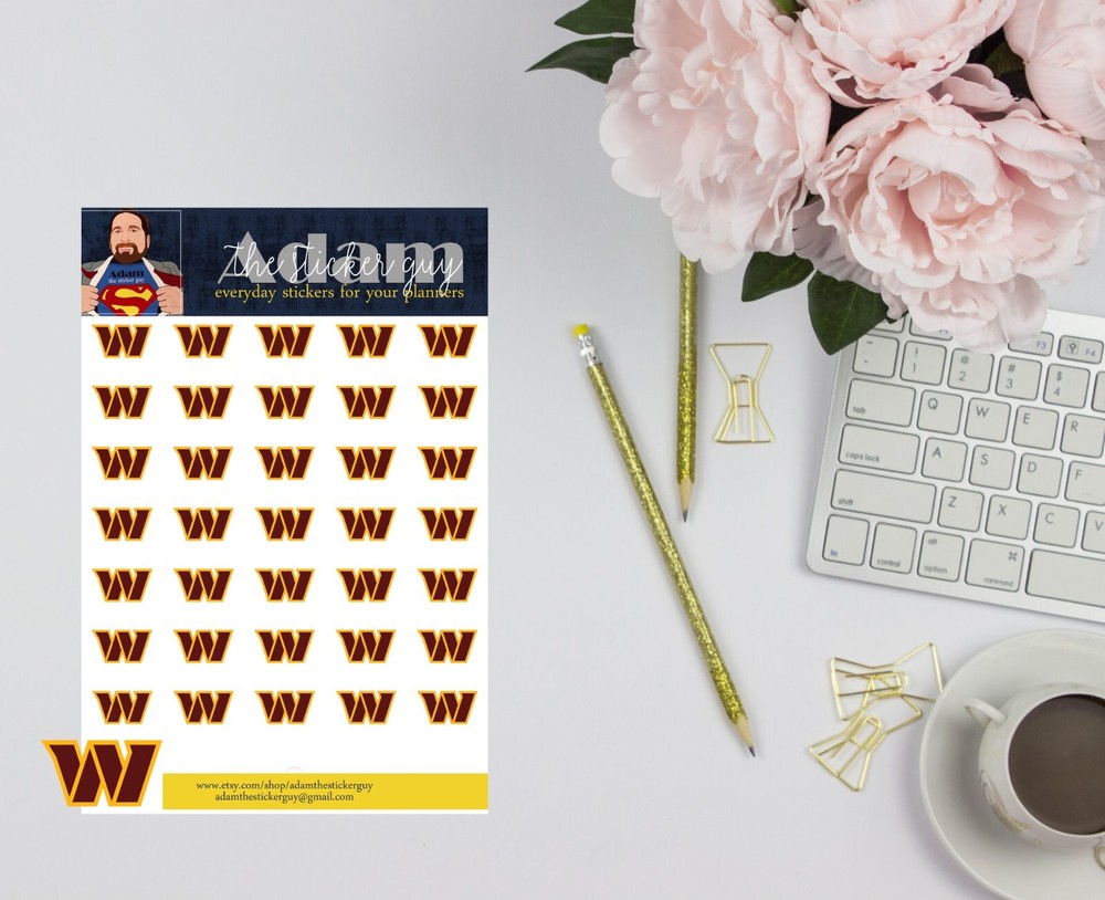Washington Commanders Planner Stickers