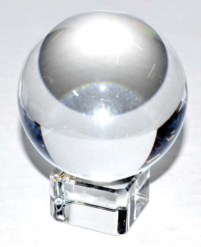 Clear 50mm Crystal Ball with Stand!