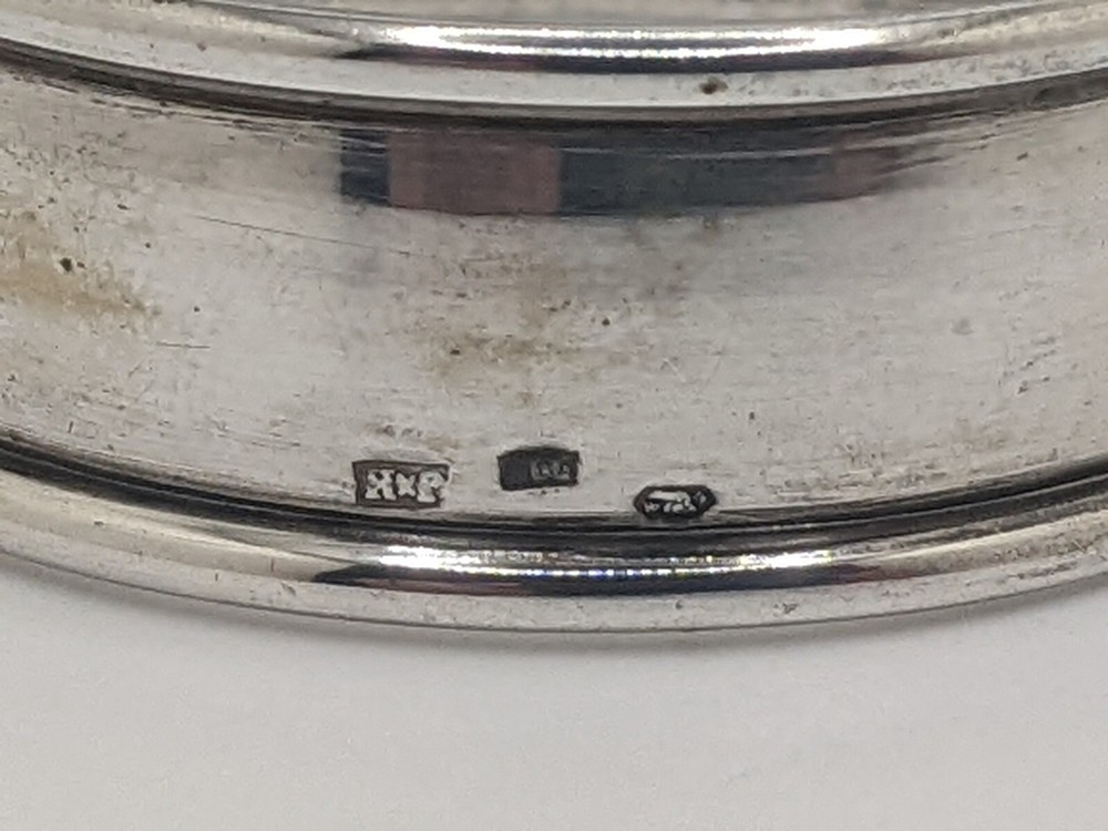 Vintage 800 Silver Napkin Ring "Inge" name engraving