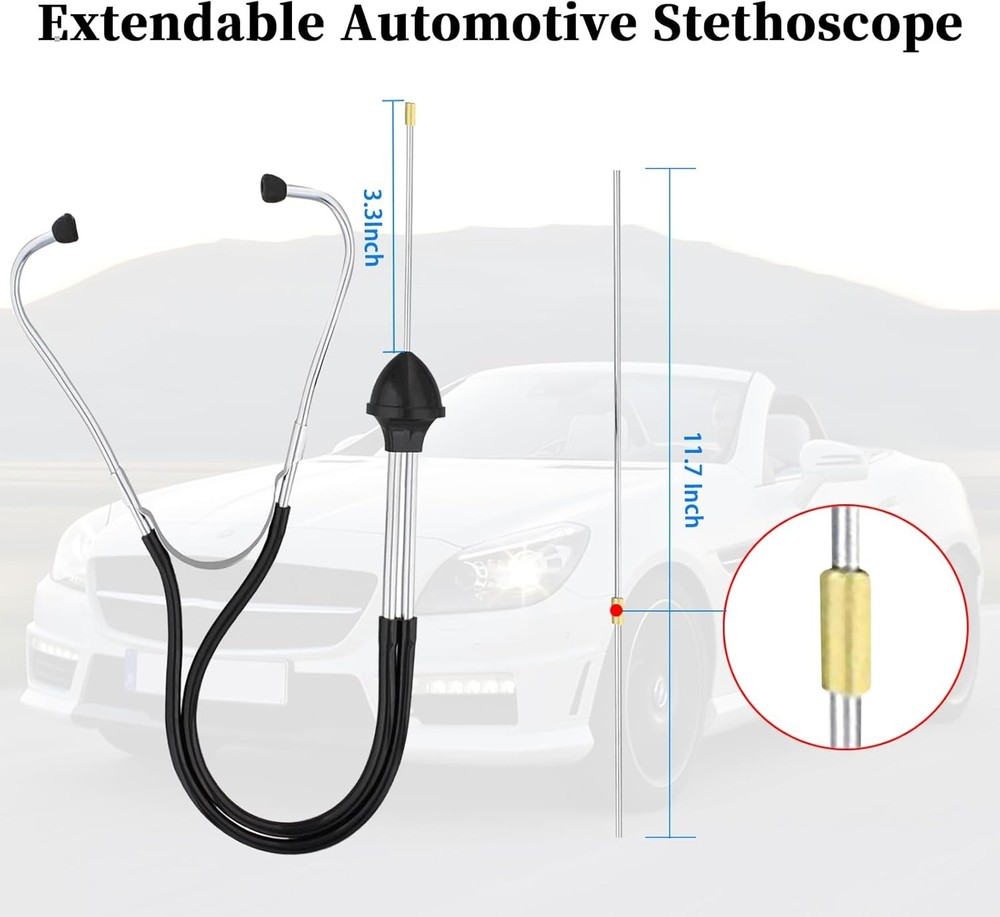 Car Mechanic Stethoscope, Automotive Stethoscope Engine Diagnostic Tool, 1Pc