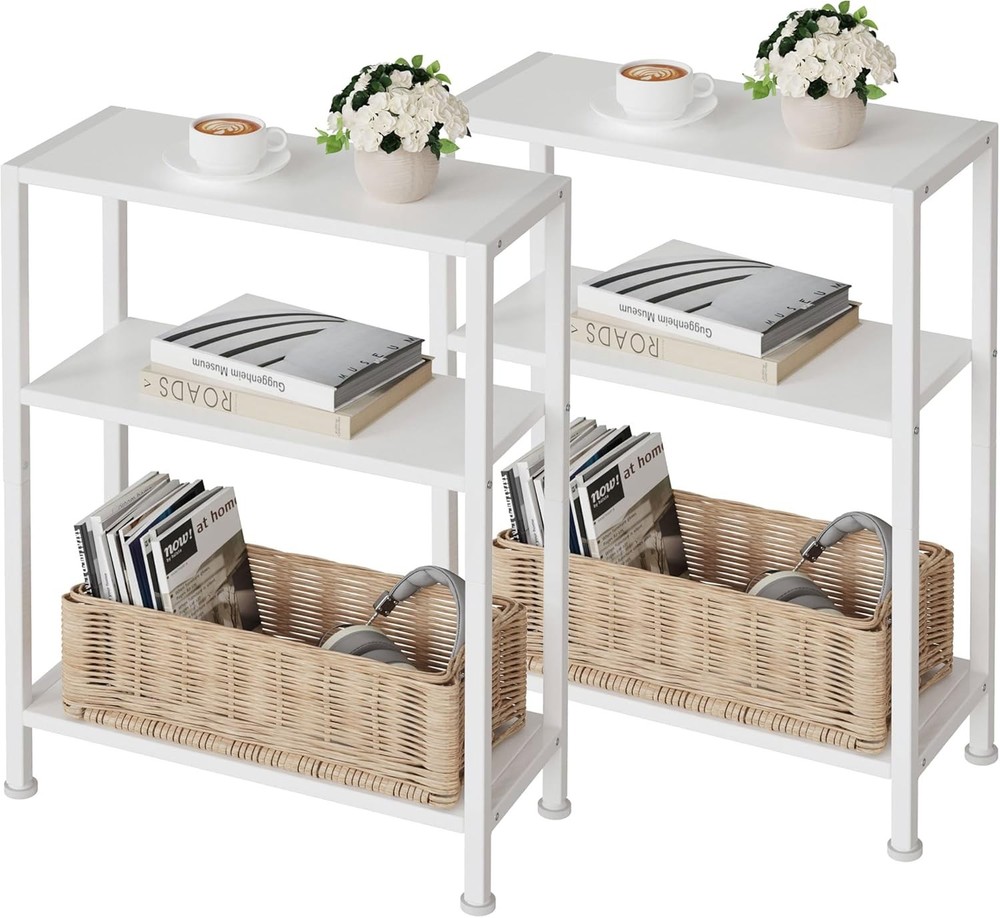 3-Tier Side Table Small EndTable Sofa SideTable Narrow Spaces Slim EndTable New