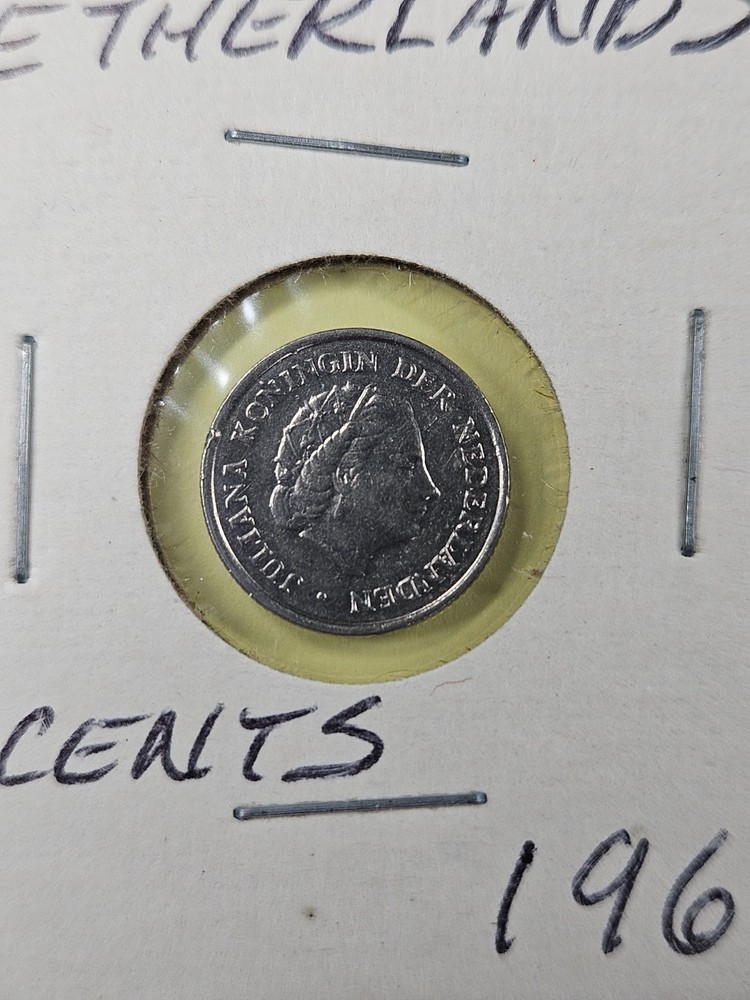 COIN - NETHERLANDS - 10 CENTS 1969