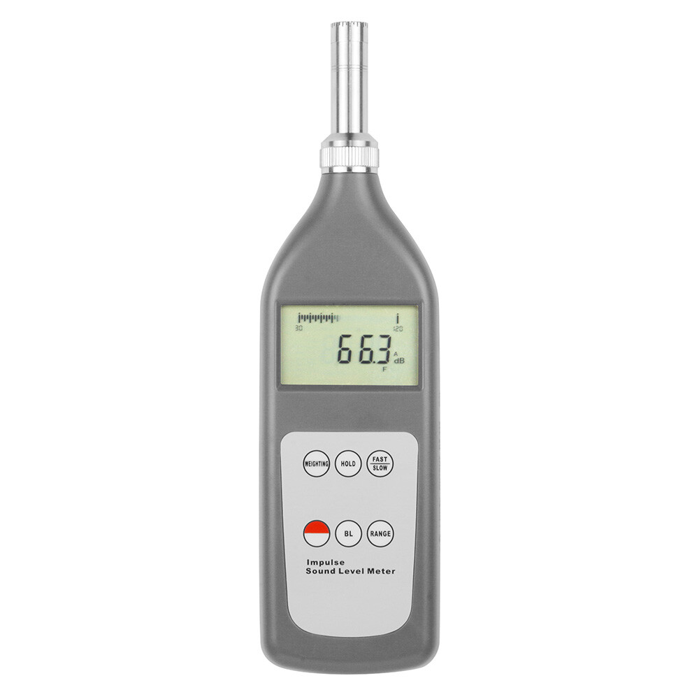 Impulse Sound Level Meter Reader Measurement with Range 25dB to 130dBA