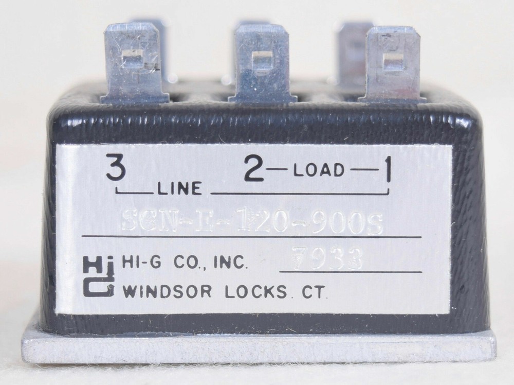 Hi-G Electronics 6 Terminal Timer Relay SCN-E-120-900S