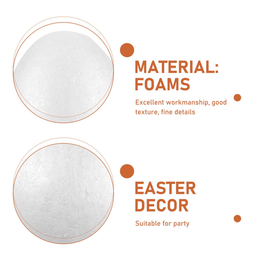 2pcs Kids Drawing Eggs Decoration Polystyrene Eggs Chicken Toy