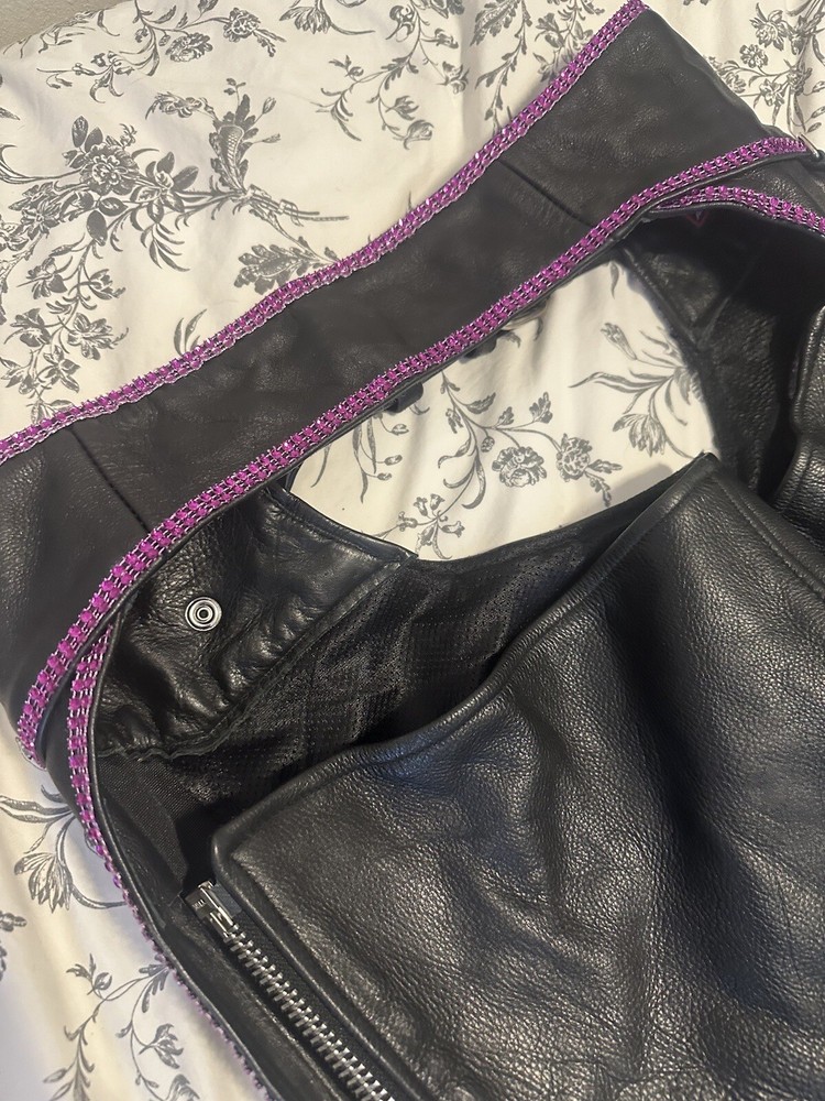Woman’s Purple Bling Chaps Size Medium- New