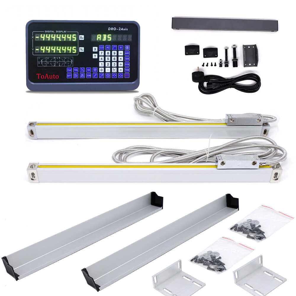 TOAUTO Digital Readout DRO Display + Linear Scales Customized full Kit for CNC