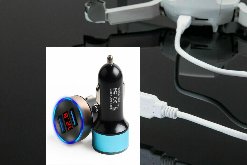 DJI Mavic Mini Car Charger Dual USB For Drone Remote Controller Charging Hub