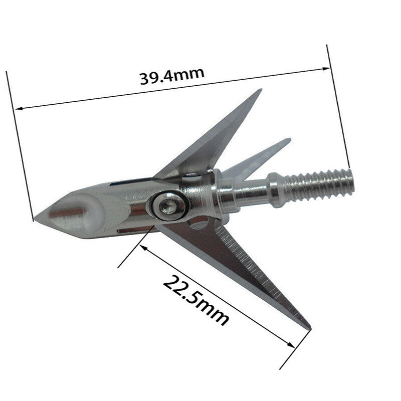 Arrow Tips Broadhead 100grain 3blade Archery Hunting Compound Bow Crossbow