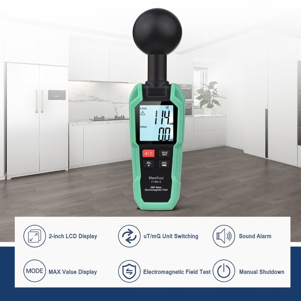 EMF Meter Electromagnetic Field Tester Electromagnetic Wave Radiation Detector