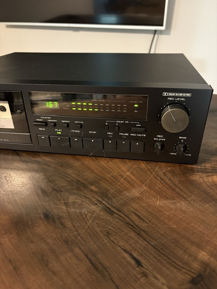 ROTEL RD-870 Stereo Cassette Deck Tested, Working Order