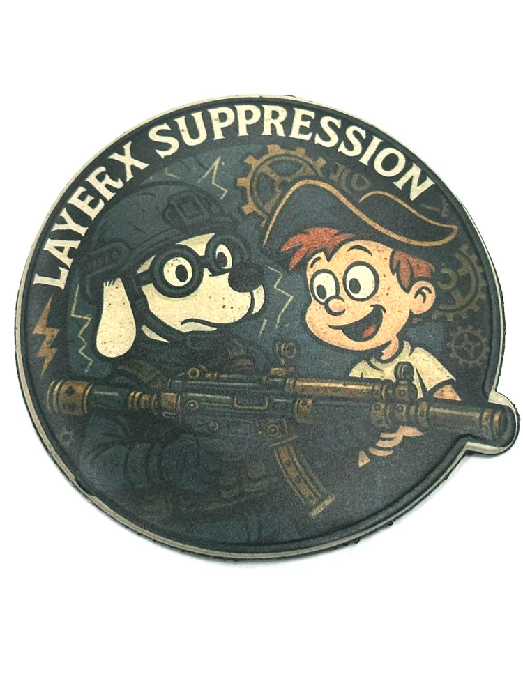 SHOT Show 2026 Layer X "Mr. Peabody" custom Morale Patch, Hook & Loop, NEW