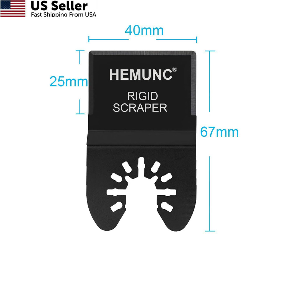 HEMUNC 6 Oscillating Tool Scraper Blades Flexible 6-Rigid & & Taper