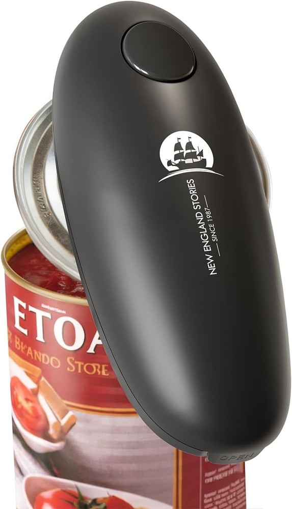 Automatic Electric Can Opener - Hands-Operat, Smooth Ed Cutting,