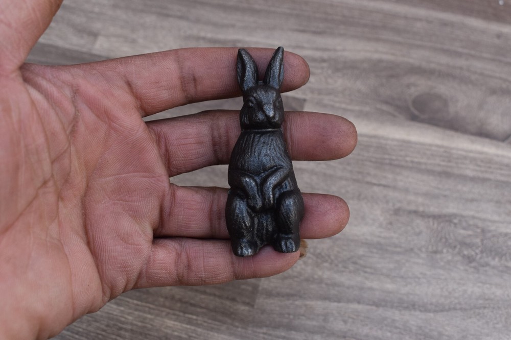 Cast Iron Knobs Rabbit cabinet drawer Vintage door handles pull rustic 10 pcs