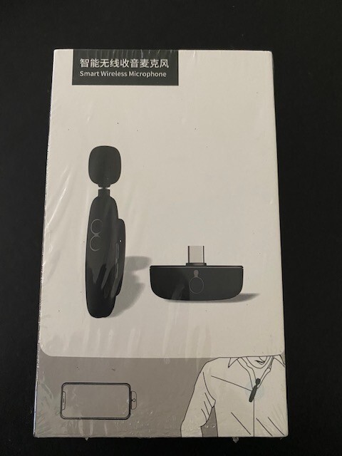 🔥🔥BRAND NEW Smart Wireless Microphone Wireless Lavalier Microphone BLACK🔥🔥